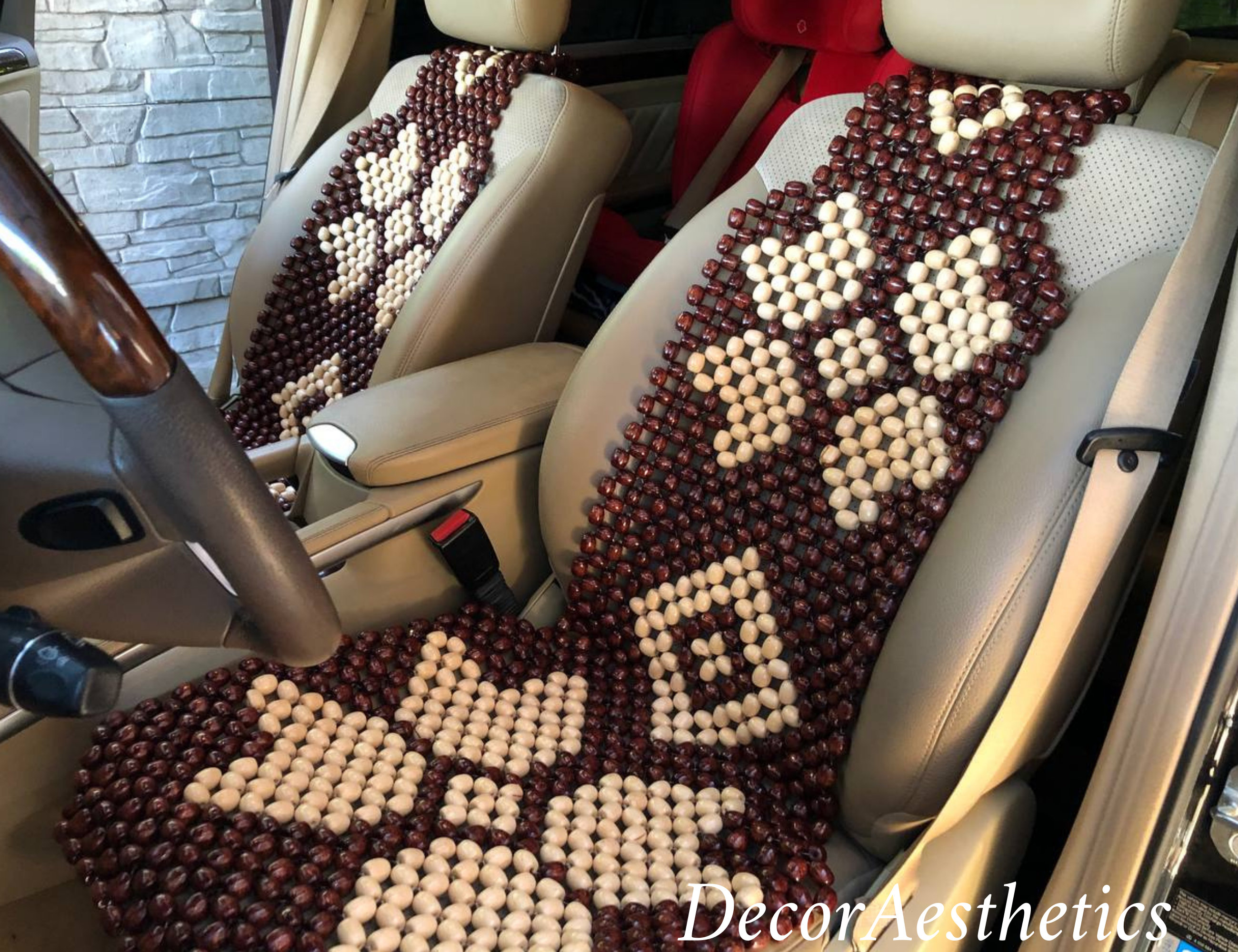 Beaded Сar Seat Cover One Piece Wooden Beaded Seat Cover for Etsy