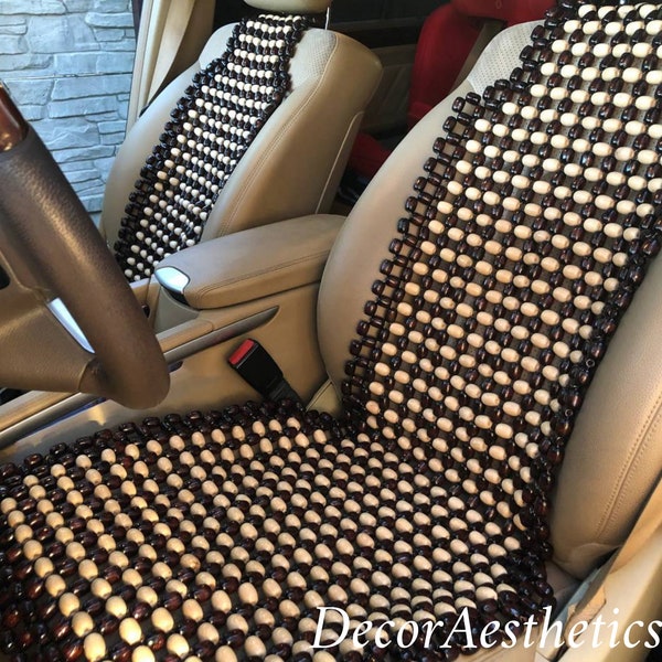 Wooden Bead Seat Cover Etsy