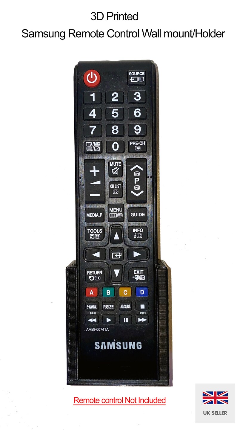 Samsung Remote Control Wall Mount Holder Dock Accessory 3D Etsy