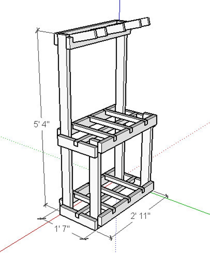 DIY PLANS Garden Tool Storage, Garden Tool Caddy DIY Building Plans