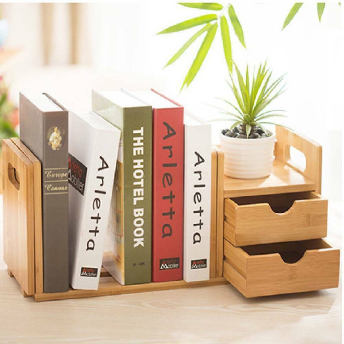 SALE Beautifully Made Tabletop Book Shelf/case Organiser Free Etsy