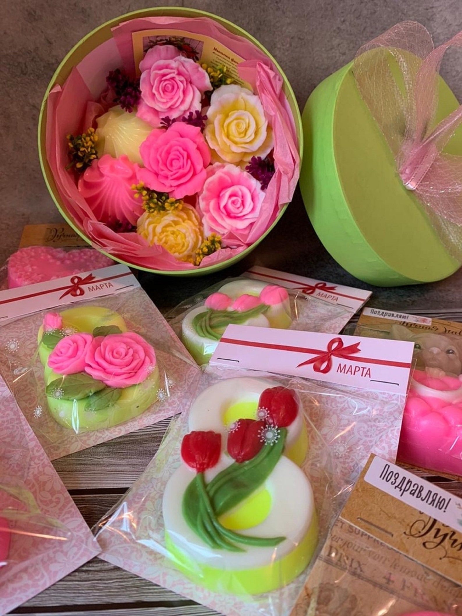 Soap flowers roses soap handmade soap rose soap Etsy