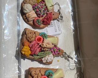 Charcuterie board earrings