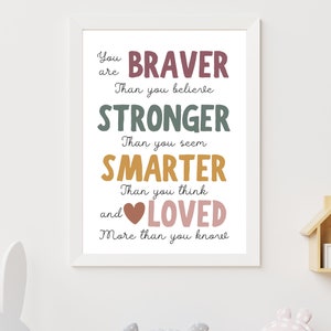 Afirmations Zitat Druck, You are Pater, positives Zitat Druck, UNGERAHMT