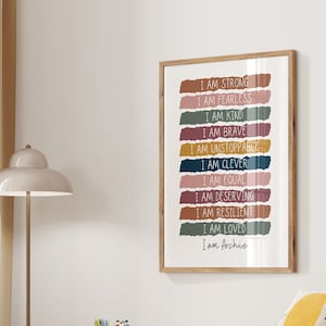 Afirmaciones diarias para niños, citas positivas personalizadas, SIN MARCO