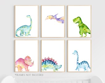 Dinosaur wall art, Dinosaur decor, Dinosaur prints, Dinosaur art, Dinosaur poster, Dinosaur gift,UNFRAMED