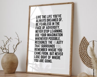 Live the Life You - Etsy