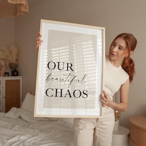Schöner Chaos Print, moderne minimalistische Kunst (UNGERAHMT)