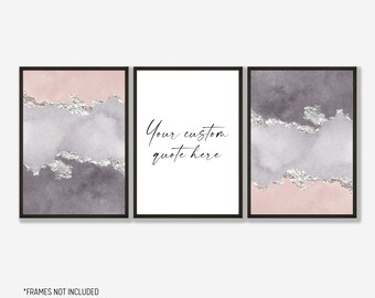 Abstract wall art set of 3 prints, modern wall art, abstract art, art prints, large wall art,UNFRAMED