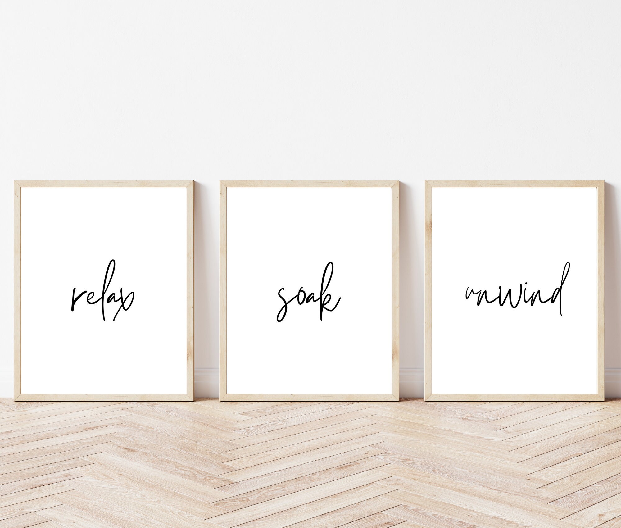 Bathroom decor Bathroom wall art Set of 3 bathroom prints | Etsy