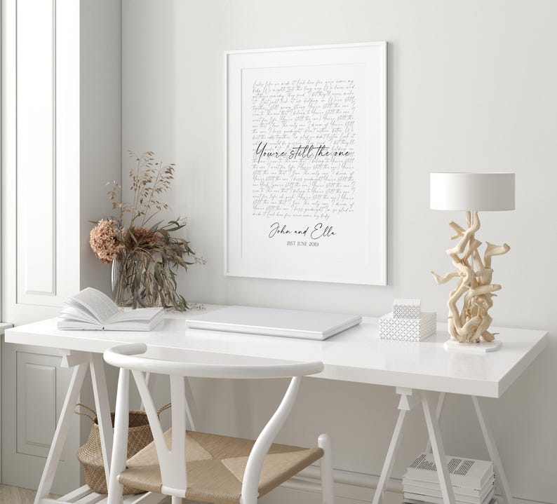 Custom Wedding Song Lyrics Print, First Dance Keepsake (Unframed A1-A5 Sizes Available) image 7