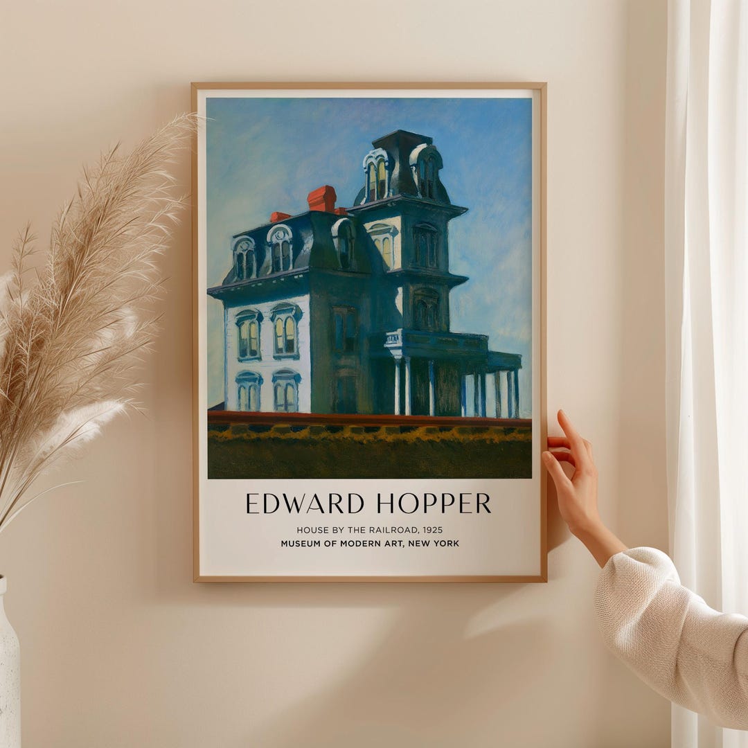 デンマーク限定！画家【エドワード・ホッパー】希少ポスター額入り デンマーク限定！画家【エドワード・ホッパー】希少ポスター額入り