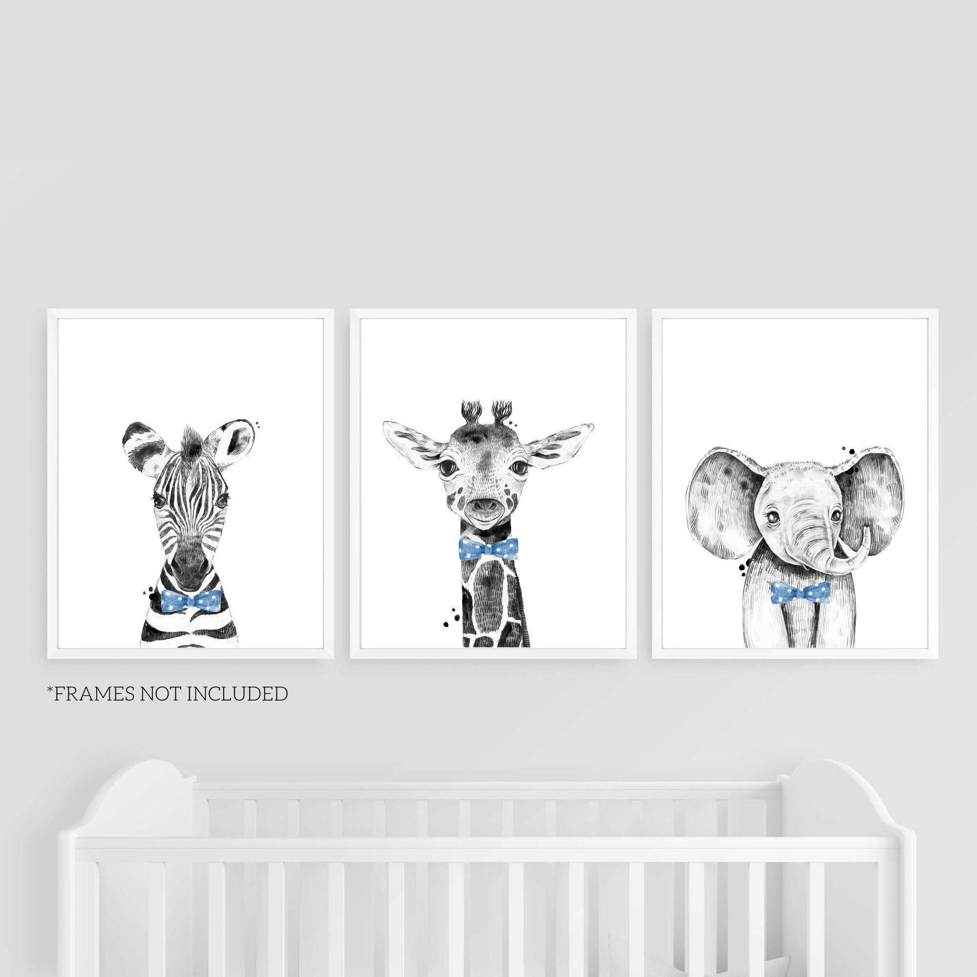 Baby Animal Prints Safari Animals Nursery Animal Print Etsy UK