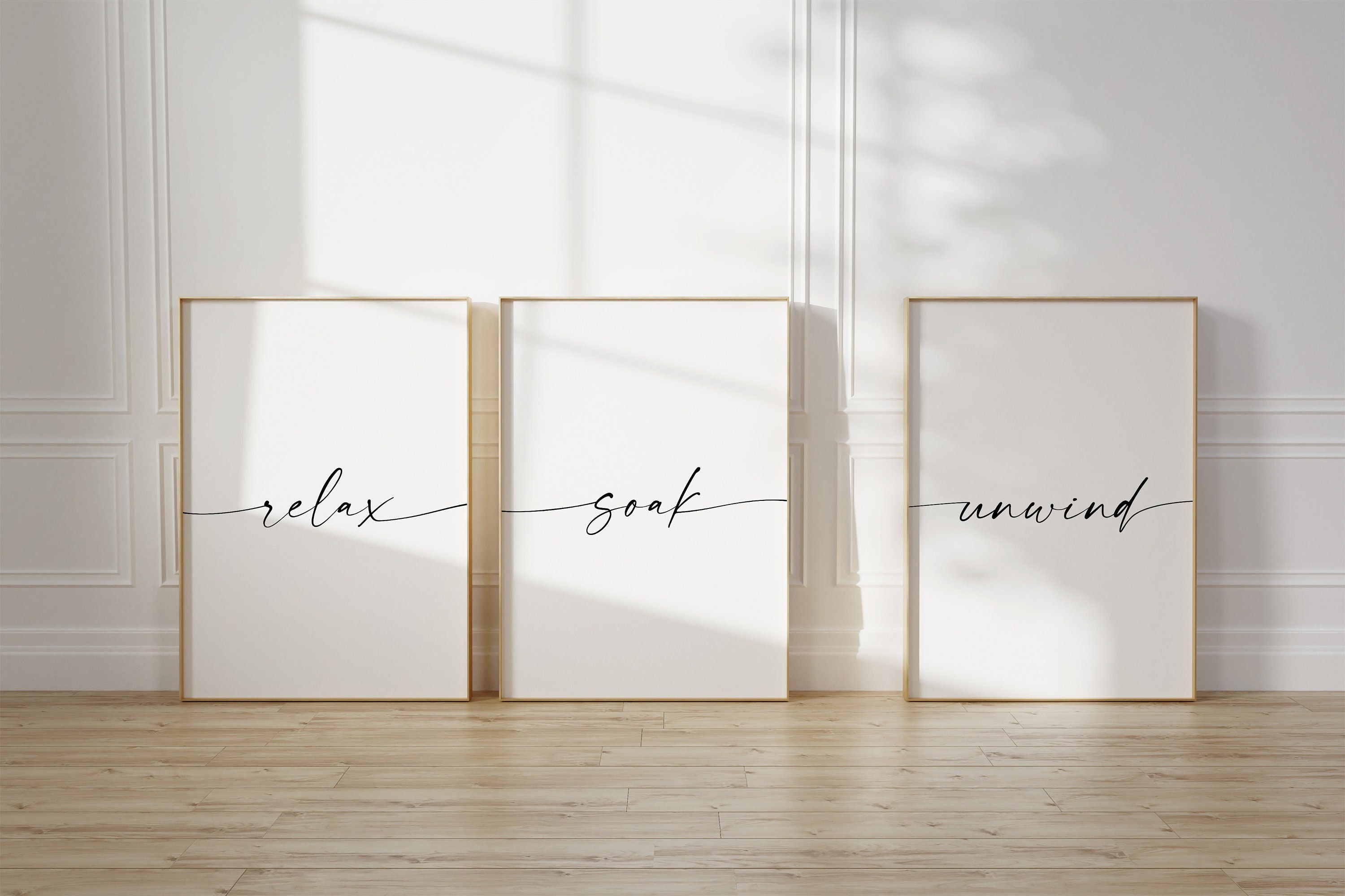 Amazon.com: Bathroom Art Relax Soak Unwind, Set of (3) 5