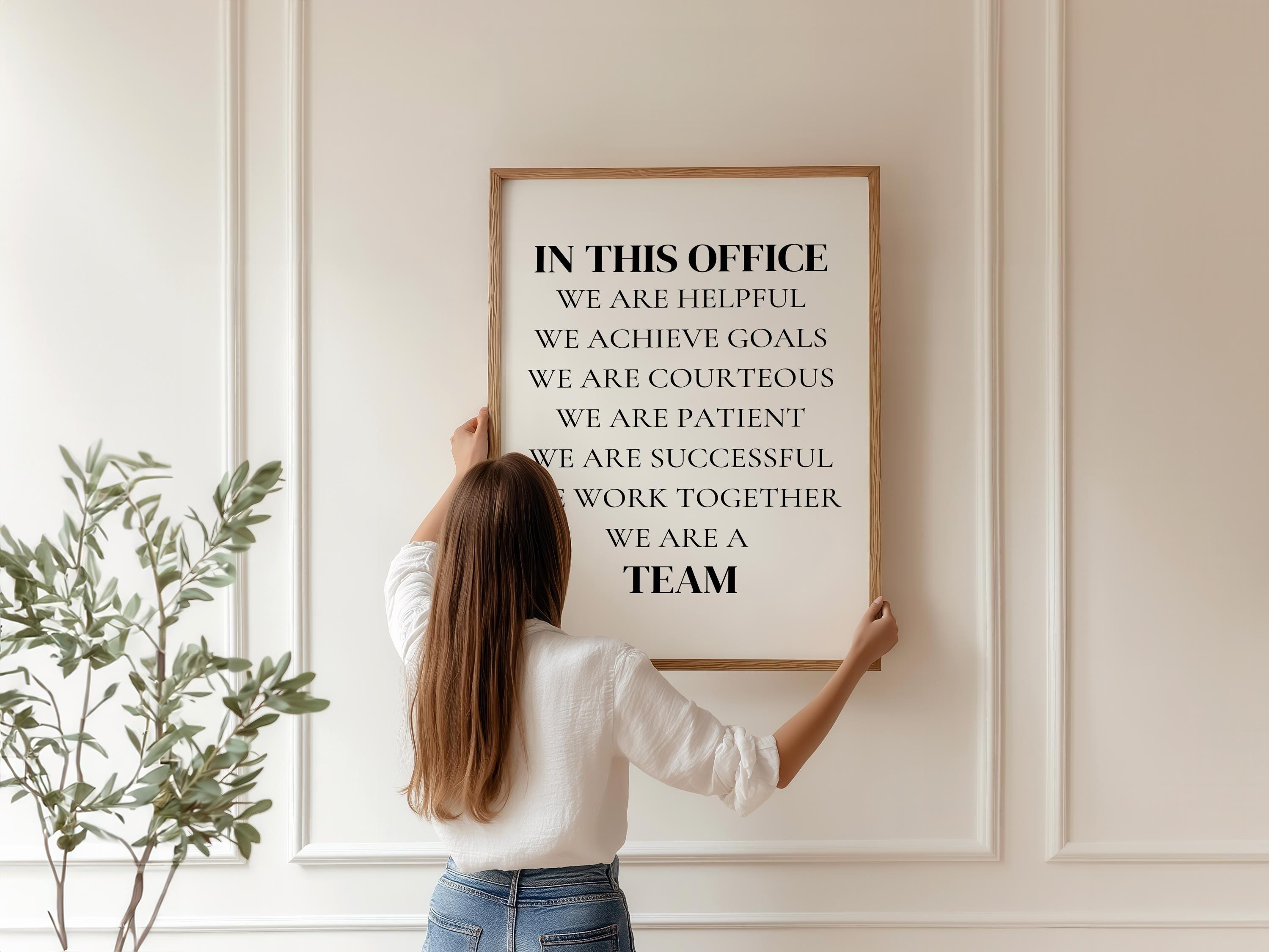 Set 4 Stampe Artistiche Motivazionali Con Eucalipto - Decorazione