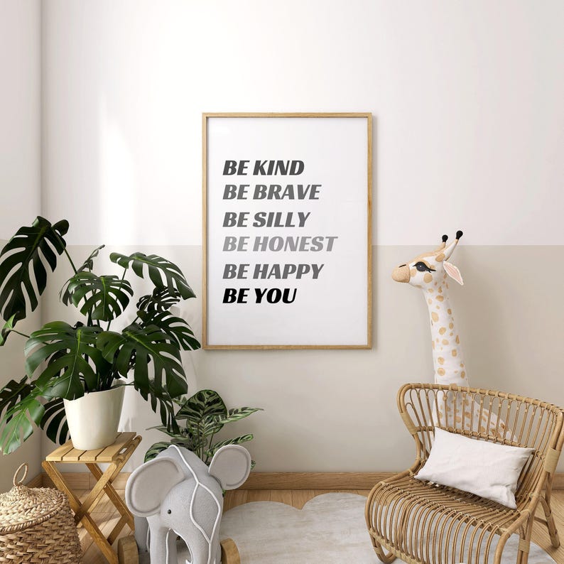 Kids quotes, Grey children's quotes, Encouraging words,UNFRAMED image 1
