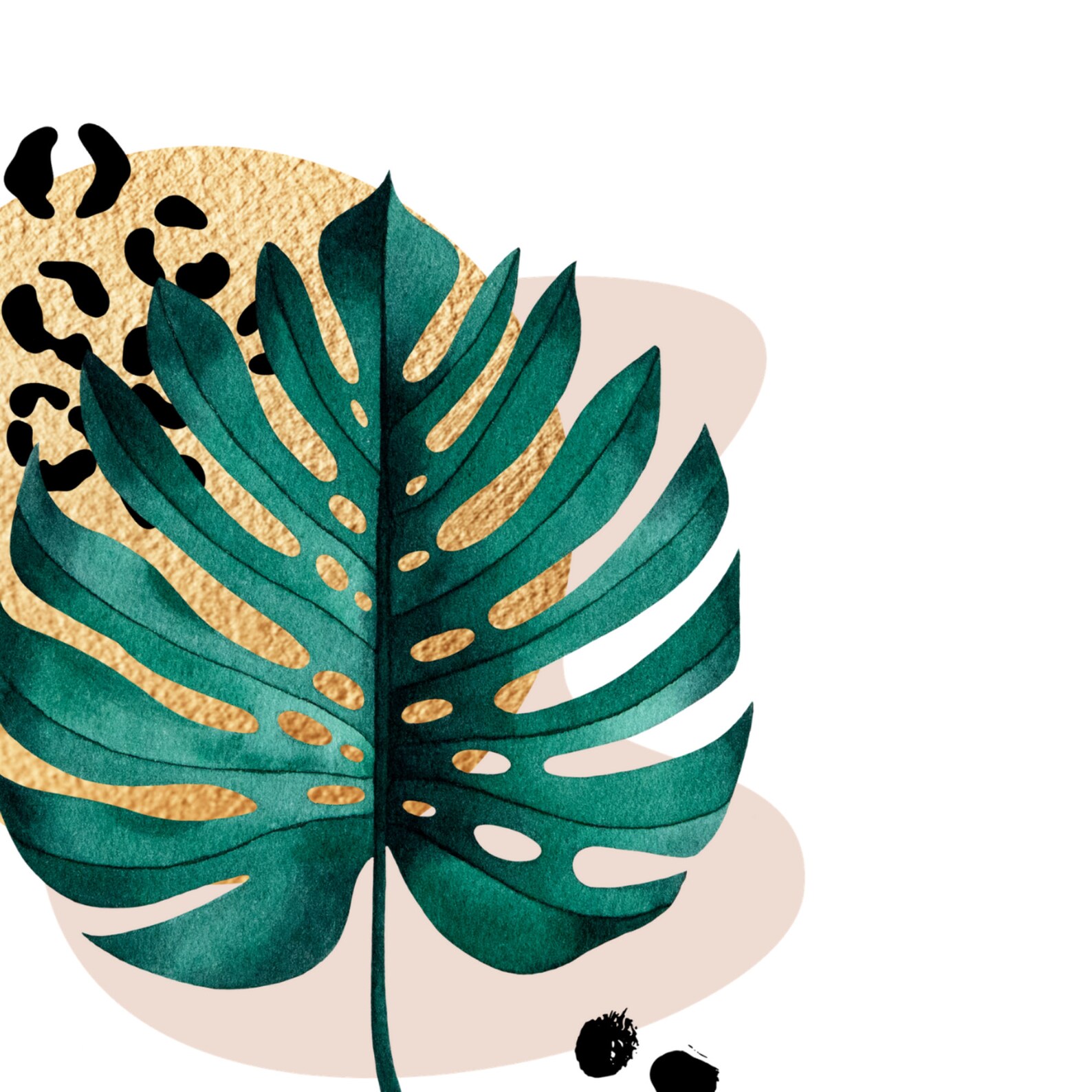 Tropical Prints Botanical Prints Set of 3 Green Pink and Etsy UK