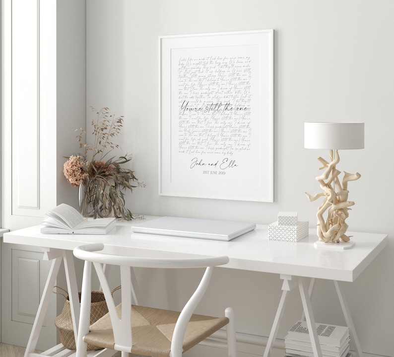 Custom Wedding Song Lyrics Print, First Dance Keepsake (can be framed A1-A5 Sizes Available) image 12
