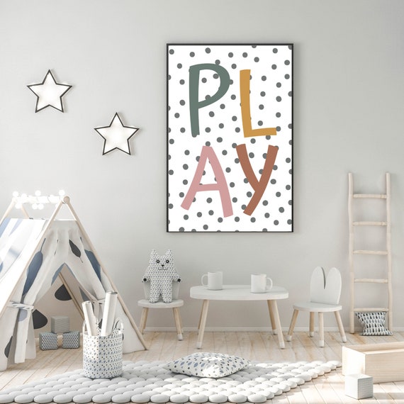 Etsy kids cheap wall art