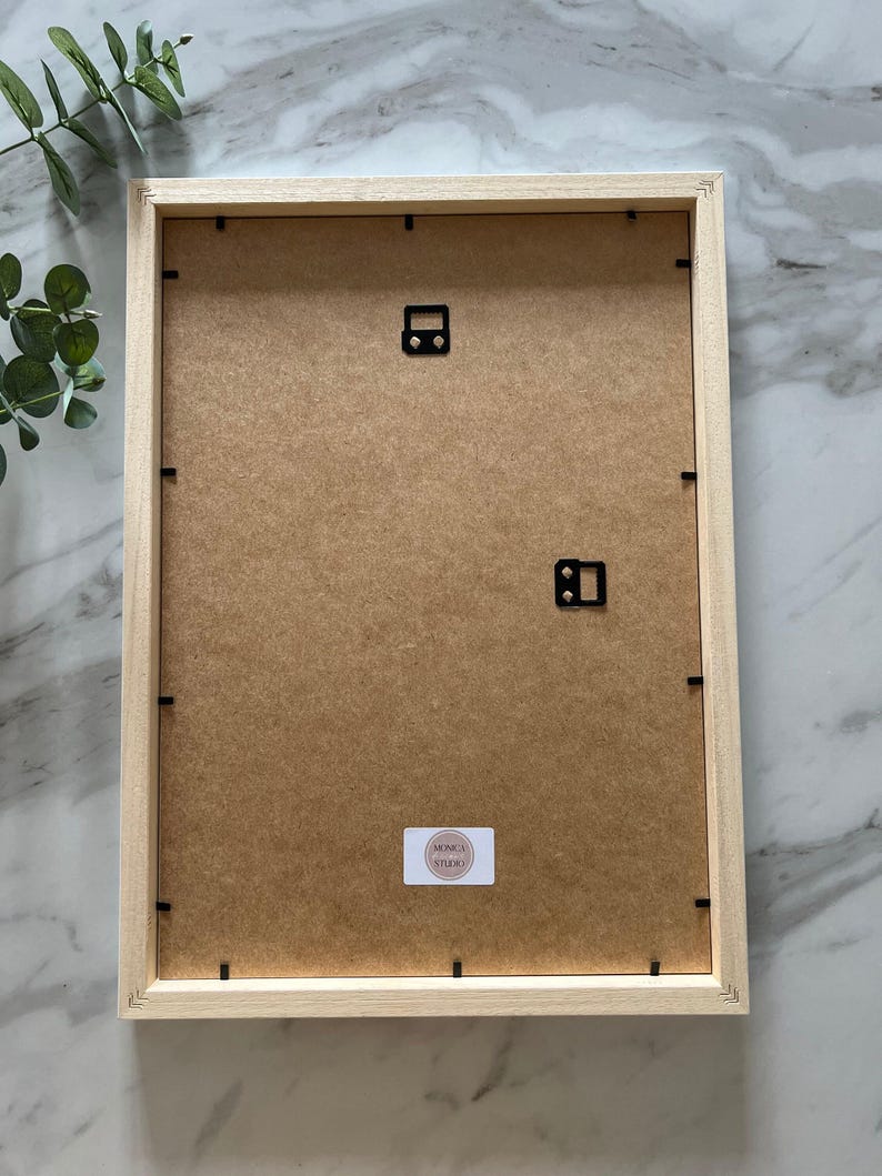 Marco de fotos de madera moderno: negro, blanco o roble - Fabricado en el Reino Unido imagen 3