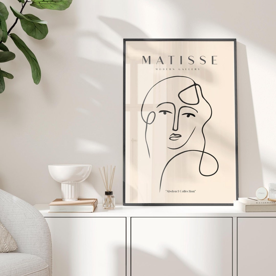 Henri Matisse Print Abstract Face Line Art Poster UNFRAMED Etsy henri-matisse-print-abstract-face-line-art-poster-unframed-etsy