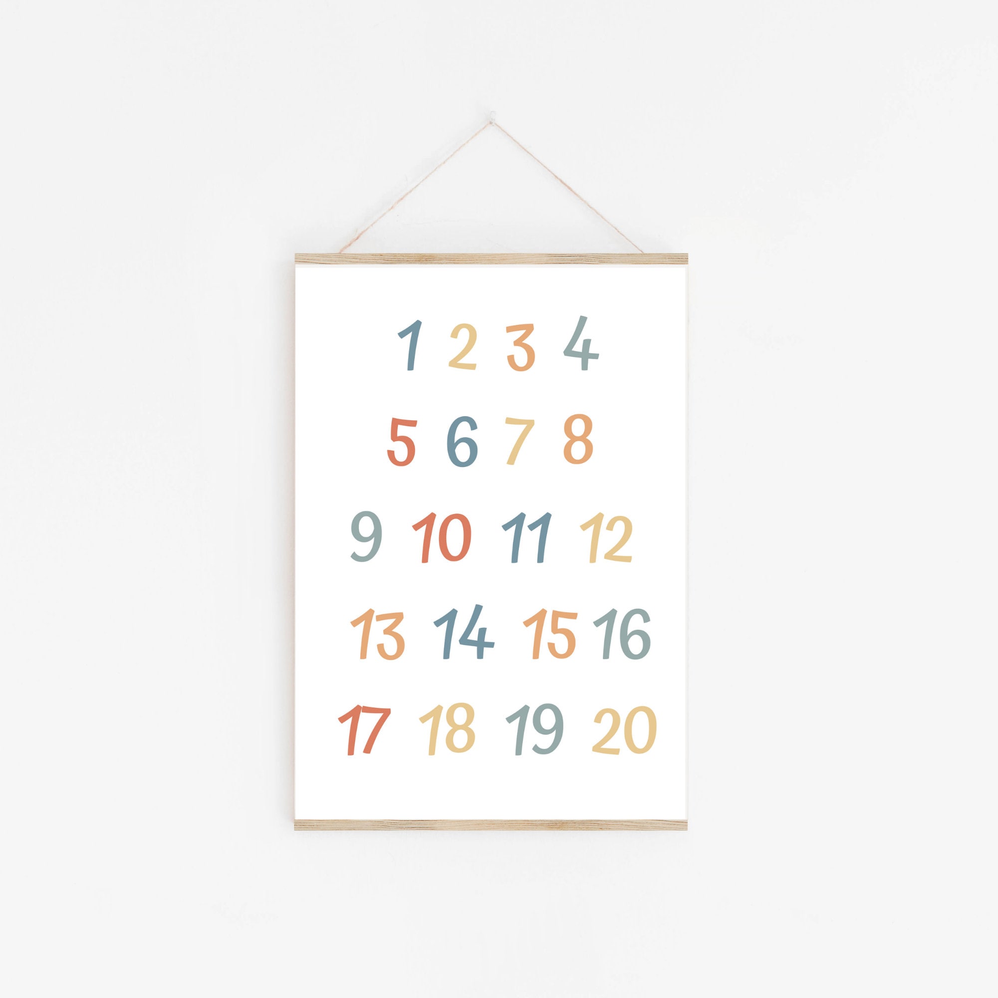 Alphabet Nursery Decor Print Set of 3 ABC Number Poster Etsy UK