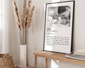 Personalized Mum Definition Photo Print | Cherished Keepsake (UNFRAMED)
