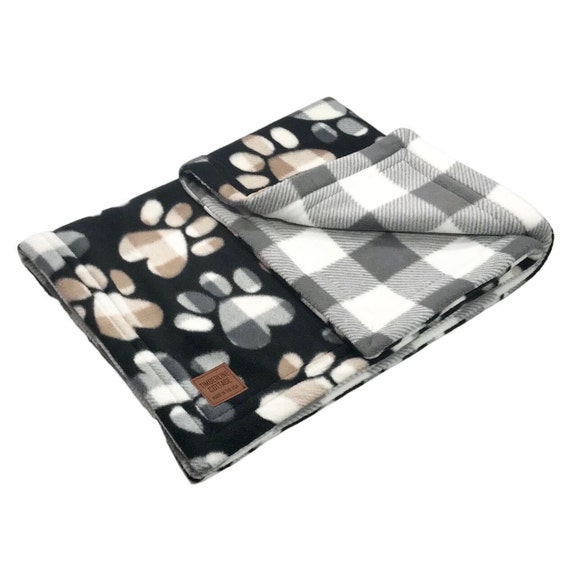 DOG FLEECE BLANKET, Reversible Dog Blankets, Fleece Pet Blanket, Fleece Dog Blanket, Two-Layered Dog Blanket, Small Dog Blanket ~ Cuddles