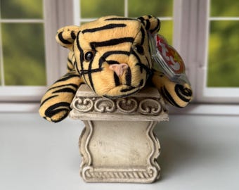 TY BEANIE BABIES, Ty 1995 Stripes Tiger Beanie Baby