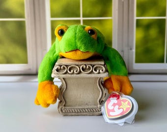 TY BEANIE BABIES, Ty 1997 Smoochy Frog Beanie Baby