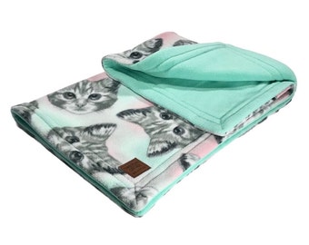 CAT FLEECE BLANKET ~ Kitten