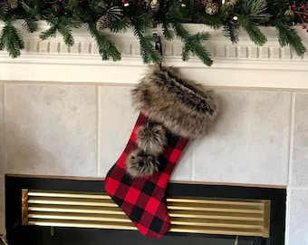 FARMHOUSE CHRISTMAS STOCKINGS ~ Lodge