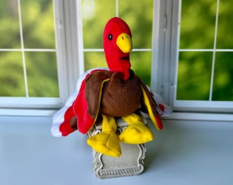 TY BEANIE BABIES, Ty 1996 Gobbles Turkey Beanie Baby