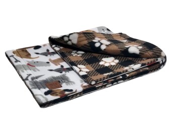 DOG FLEECE BLANKET ~ Snuggles