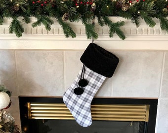 FARMHOUSE CHRISTMAS STOCKINGS ~ Moose