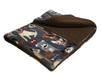 DOG FLEECE BLANKET ~ Playful