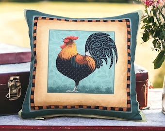 SMALL ACCENT PILLOWS ~ Rooster