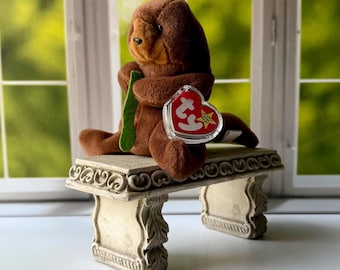 TY BEANIE BABIES, Ty 1995 Seaweed Otter Beanie Baby