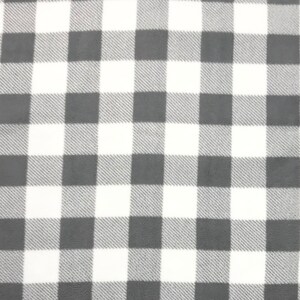 Puede incluir: Una tela a cuadros gris y blanca con una textura suave y peluda.