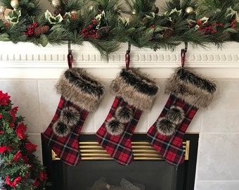 FARMHOUSE CHRISTMAS STOCKINGS ~ Gingerbread