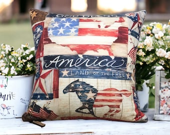 DESIGNER PILLOW COVERS ~ Americana