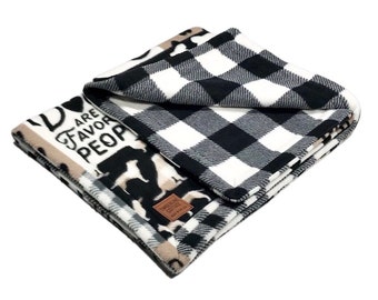 DOG FLEECE BLANKETS ~ Checkers