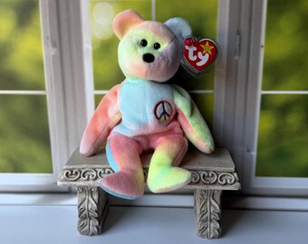TY BEANIE BABIES, Ty 1996 Peace Bear Beanie Baby