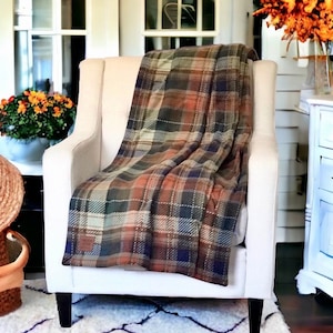 THROWS LAP BLANKETS Reversible Luxury Fleece Throws Fall Fleece Throws Farmhouse Throws Plush Lap Fleece Blankets Throws lakeview Etsy