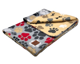 DOG FLEECE BLANKET ~ Paws