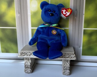 TY BEANIE BABIES, Ty 1998 Clubby Bear Beanie Baby