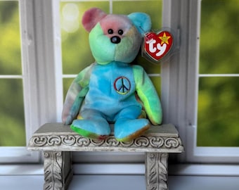 TY BEANIE BABIES, Ty 1996 Peace Bear Beanie Baby