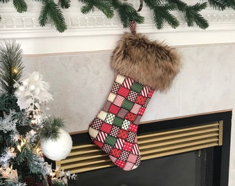 FARMHOUSE CHRISTMAS STOCKINGS ~ Ribbons