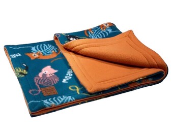 CAT FLEECE BLANKET ~ Meow