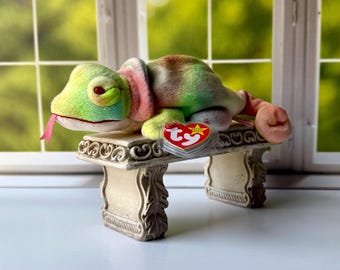 TY BEANIE BABIES, Ty 1997 Rainbow Chameleon Beanie Baby
